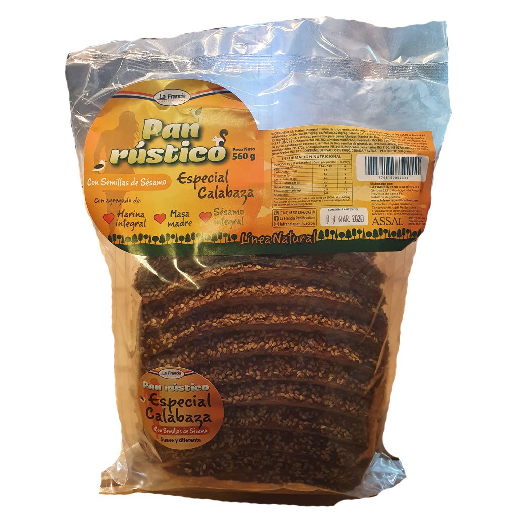 PAN ESPECIAL DE SEMILLAS Y CALABAZA 560 GR