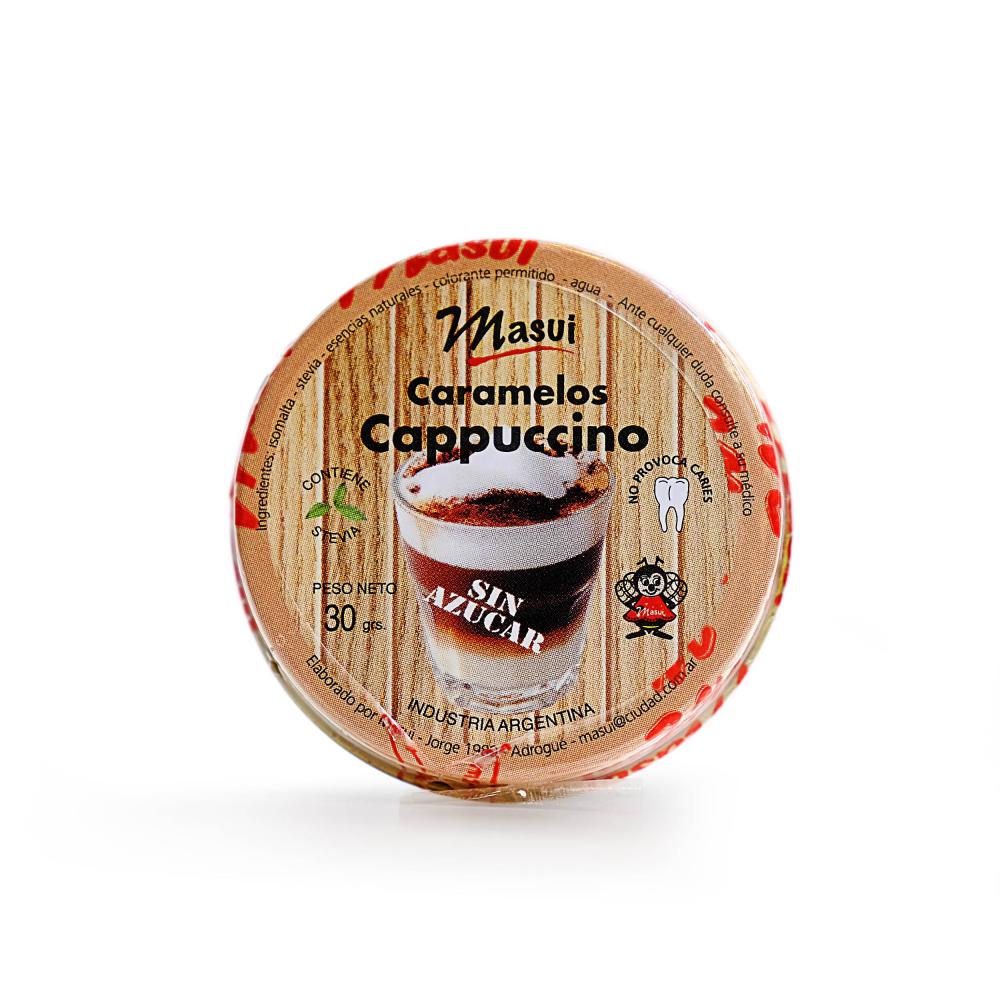MASUI CARAMELOS CAPPUCCINO LATA S/AZUCAR X30GR